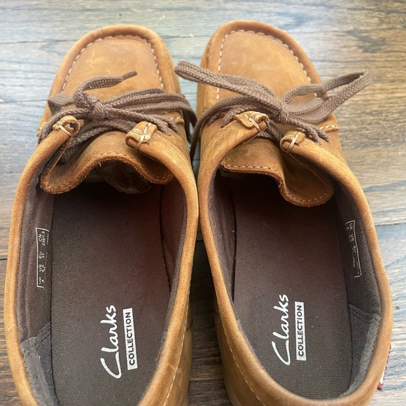 Clarks Padmora Loafer Lace Up Leather in Brown Leather Platform Loafers 6.5M - Picture 8 of 10